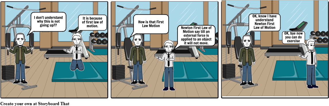 Fitness And Knowledge At Gym - Cartoon (1164x385), Png Download