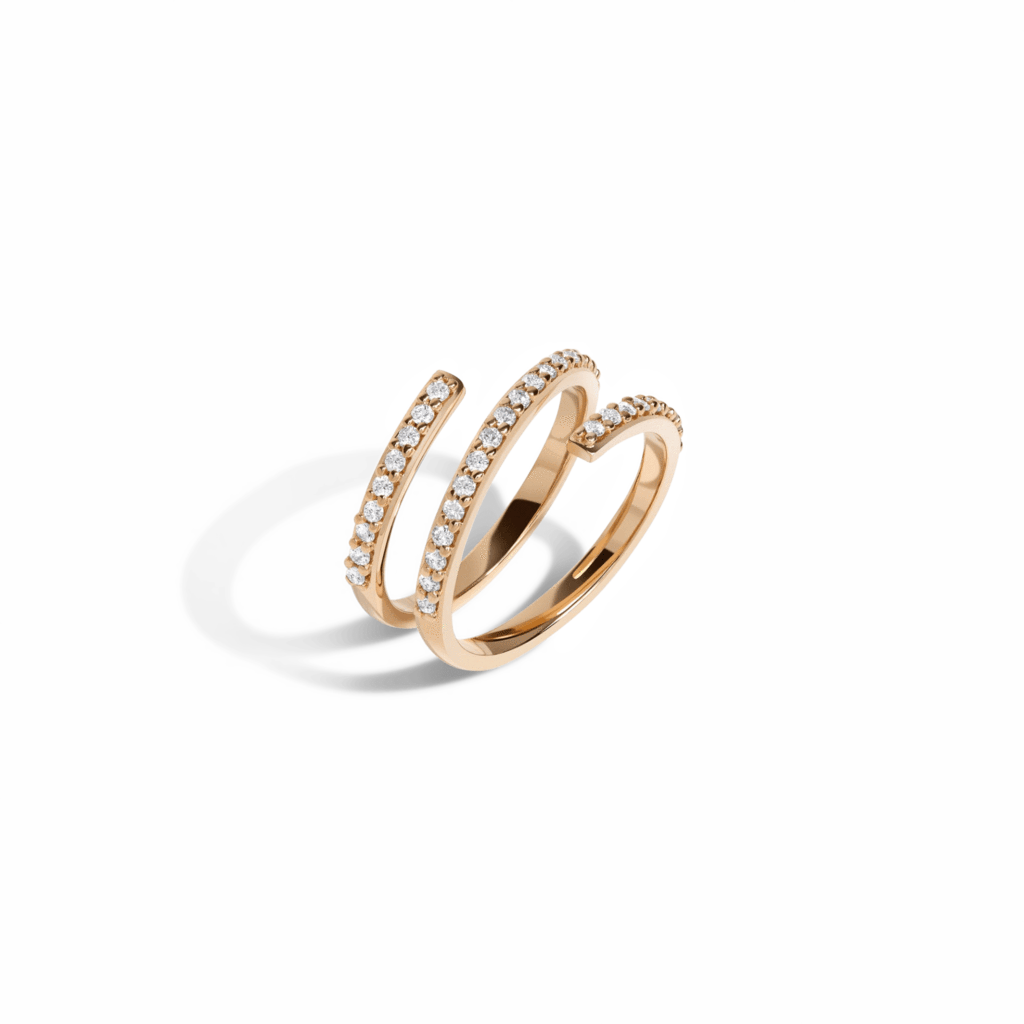 Wrap Around Gold Ring (1024x1024), Png Download