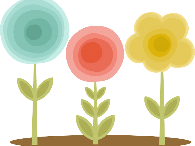 Blue Flower Clipart Blue Jasmine - Cute Doodle Flowers Clipart (640x480), Png Download