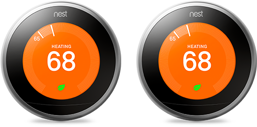Nest Learning Thermostat 2 Pack - Circle (630x630), Png Download