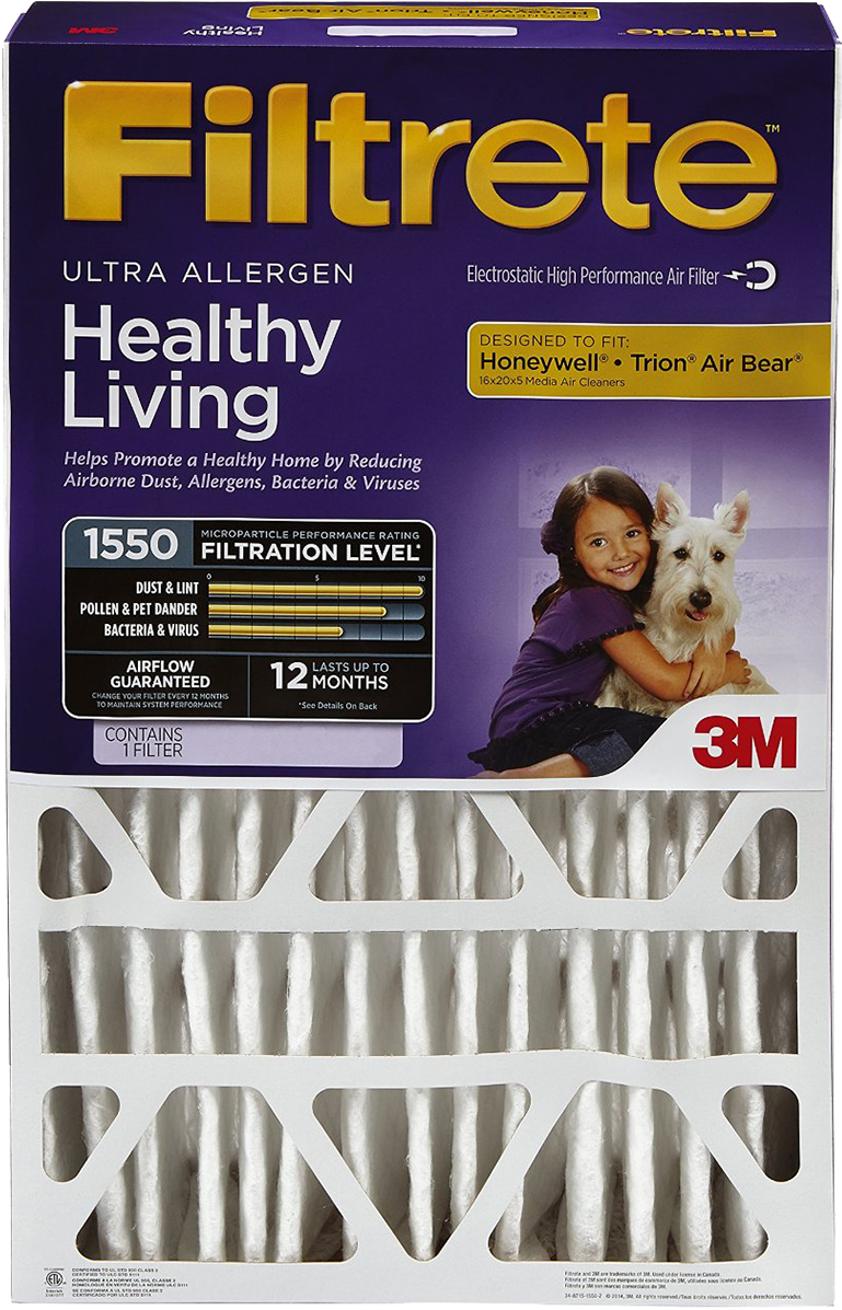 3m Filtrete 5-inch Ultra Allergen Reduction Filters - Filtrete 20x25x4 (1200x1200), Png Download