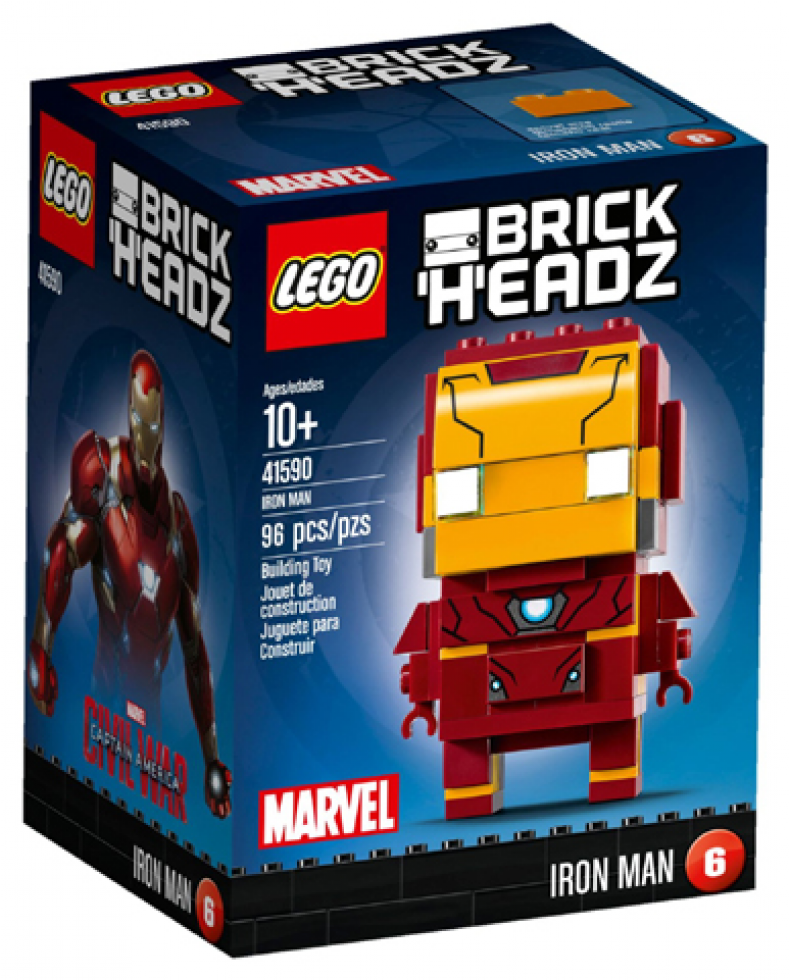 41590 1 - Lego Brickheadz Iron Man (980x980), Png Download