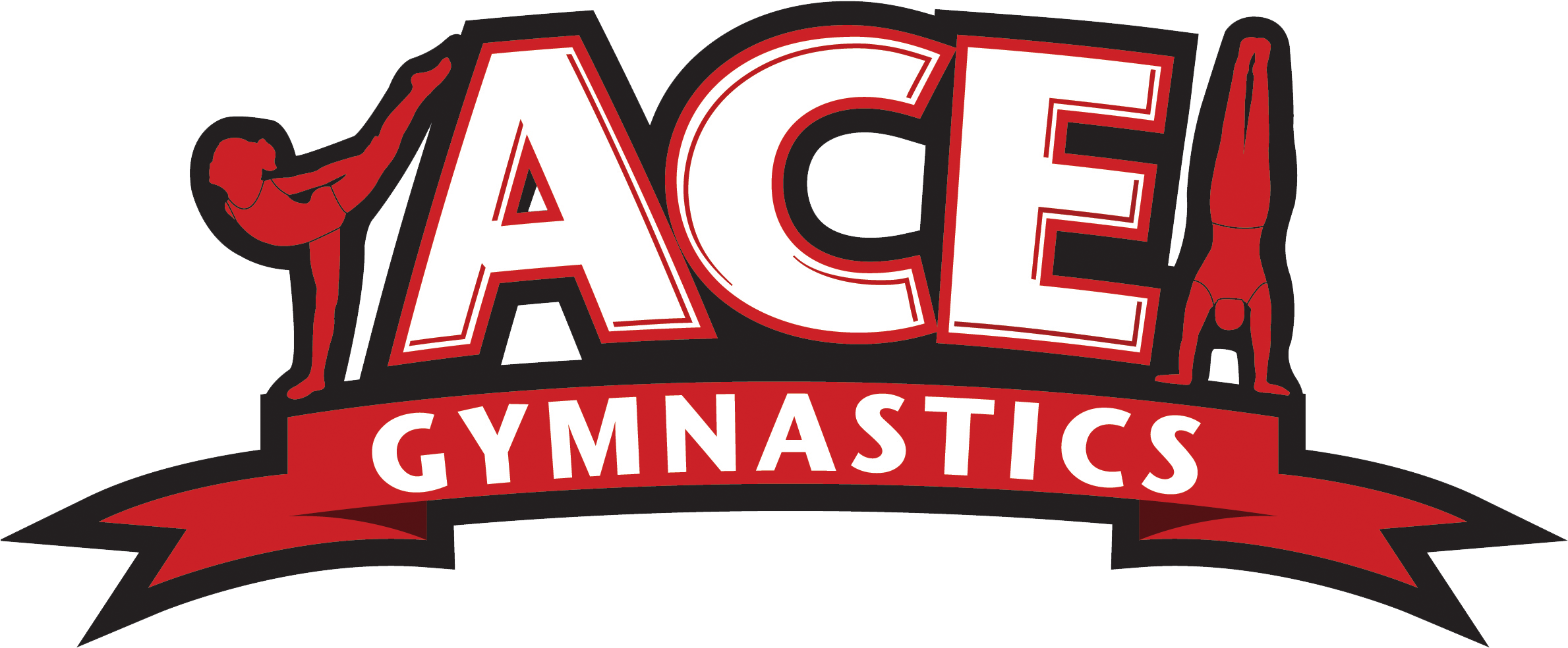 Ace-logo - Ace Gymnastics (2392x997), Png Download