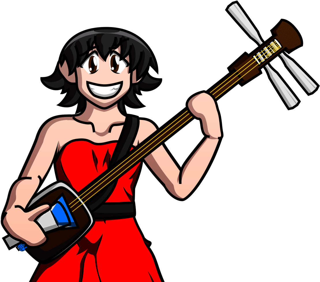 Tomo Takino Weapon String Instrument Musical Instrument - Shamisen Gif (1109x978), Png Download