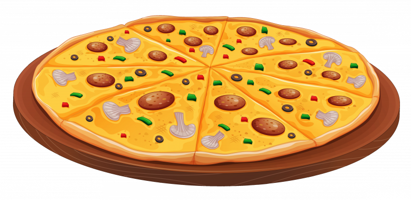 Pizza Clipart Cute - Clip Art (817x397), Png Download