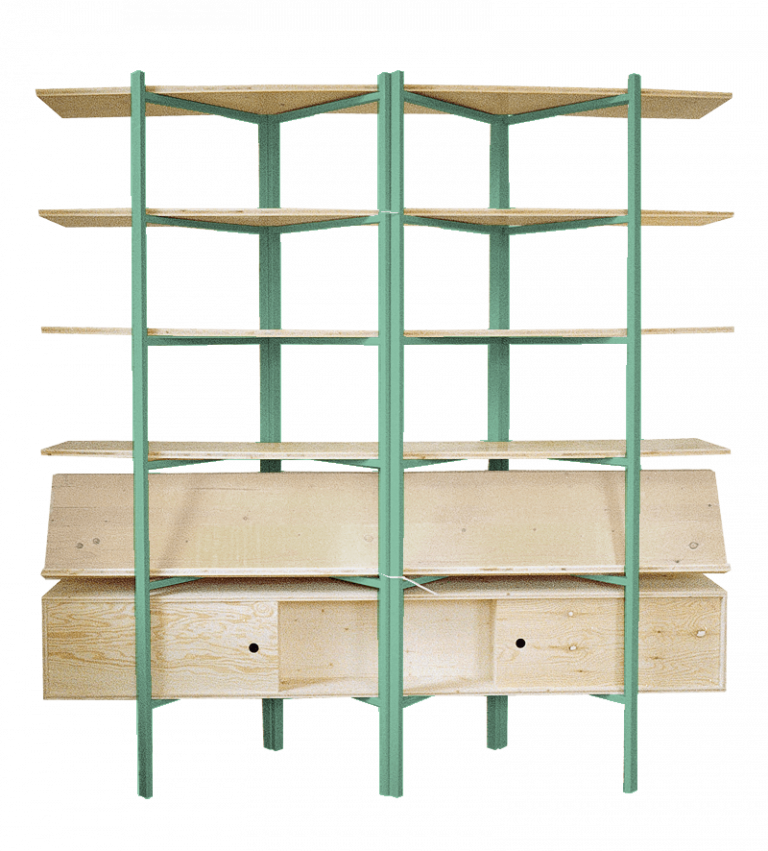 Muebles Manuel Z-bookshelf - Shelf (768x851), Png Download