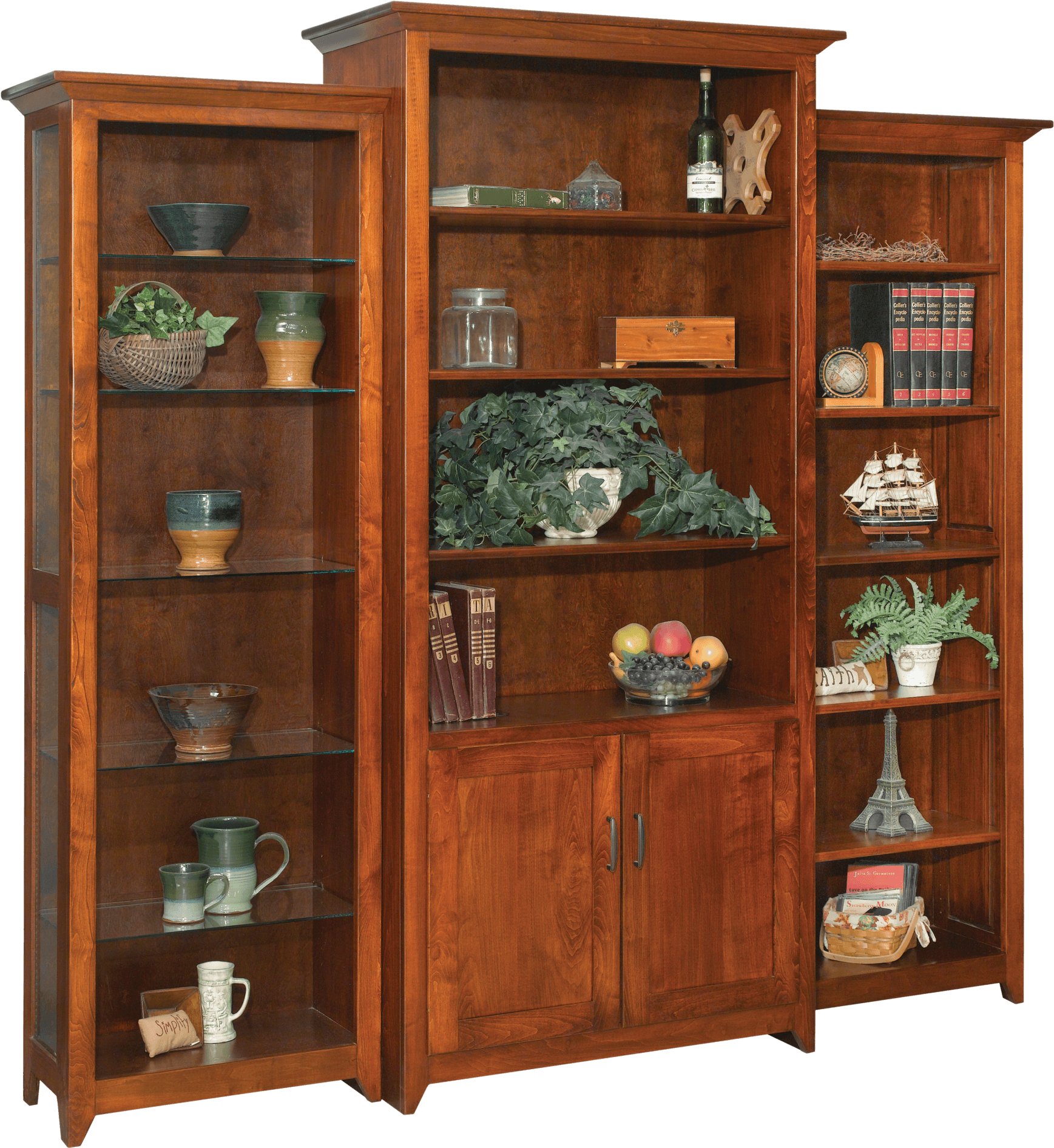 Dimension Four Bookcases Pa - Shelf (2048x2005), Png Download