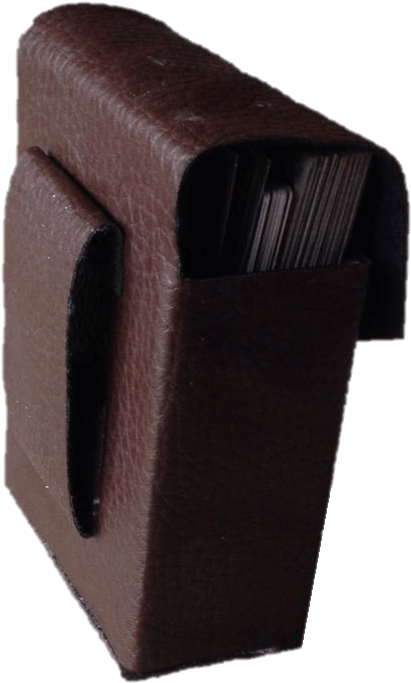 Trading Card Game Belt Deck Holder - Leather (872x1136), Png Download