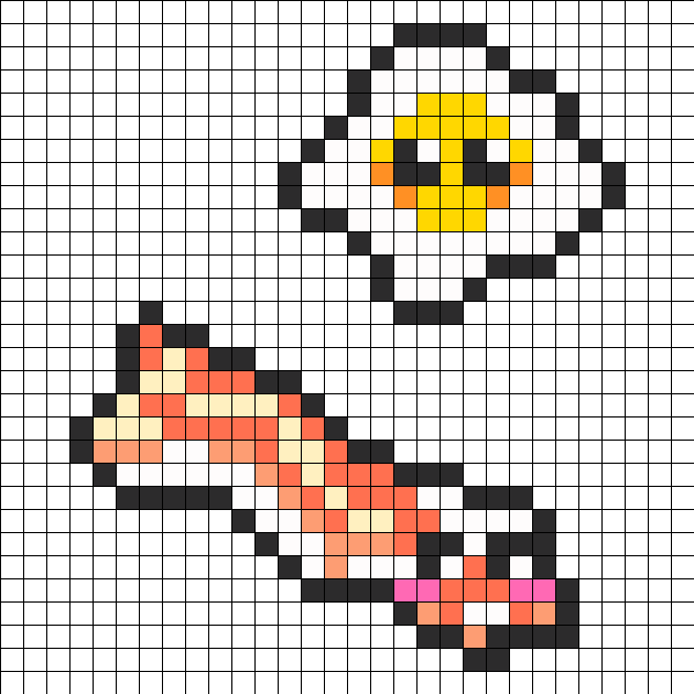 Egg N Bacon Perler Bead Pattern / Bead Sprite - Sans Blue Eye Png (630x630), Png Download