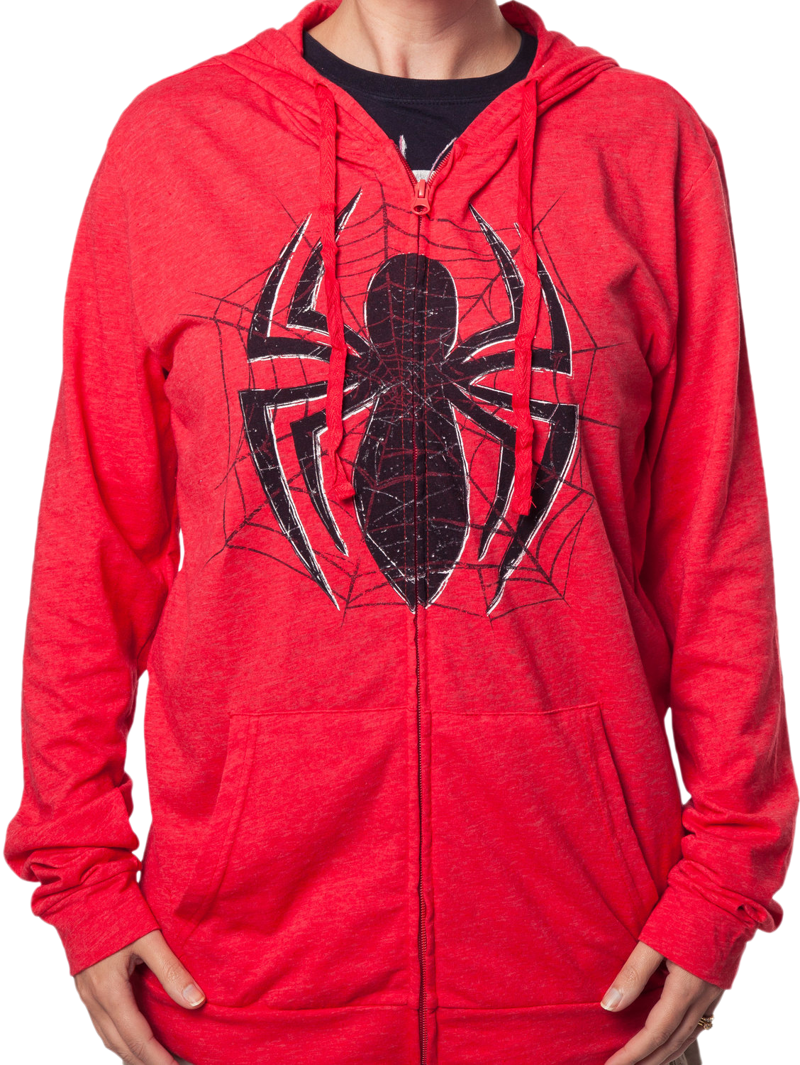 Spider Man Logo Zip Up Hoodie - Hoodie (1128x1500), Png Download