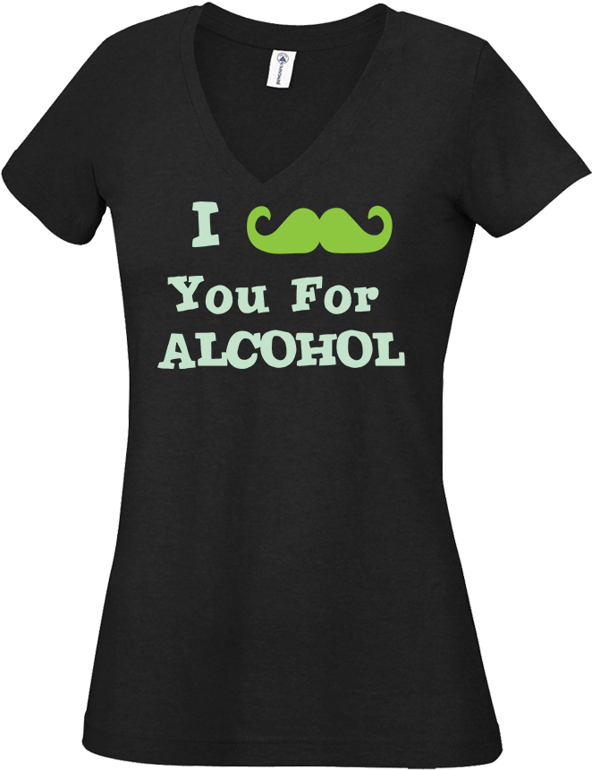 I Mustache You For Alcohol - Active Shirt (1024x1024), Png Download