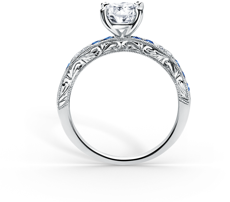 Kirk Kara K1390sd R Kirk Kara K1390sd R - Engagement Ring (800x800), Png Download