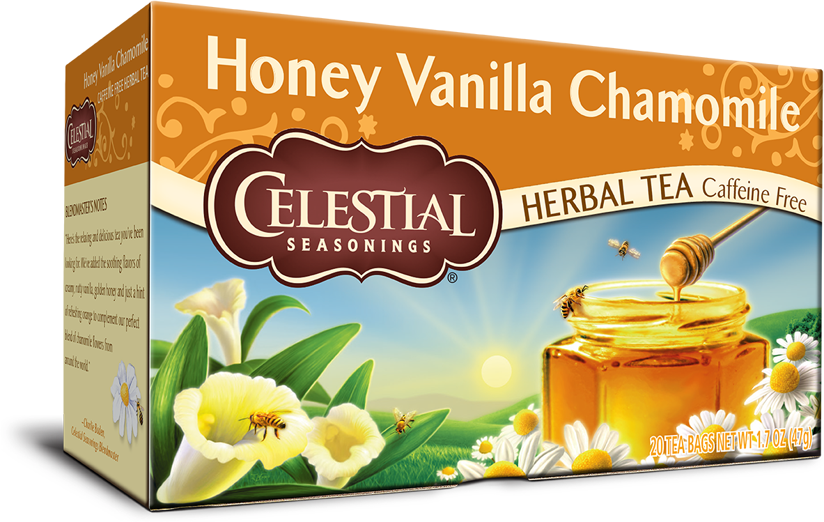 Celestial Honey Vanilla Chamomile Tea (1280x1280), Png Download