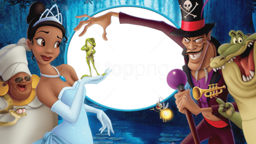 Free Png Princess Tiana Kids Png Frame Png Images Transparent - Princess And The Frog (850x479), Png Download