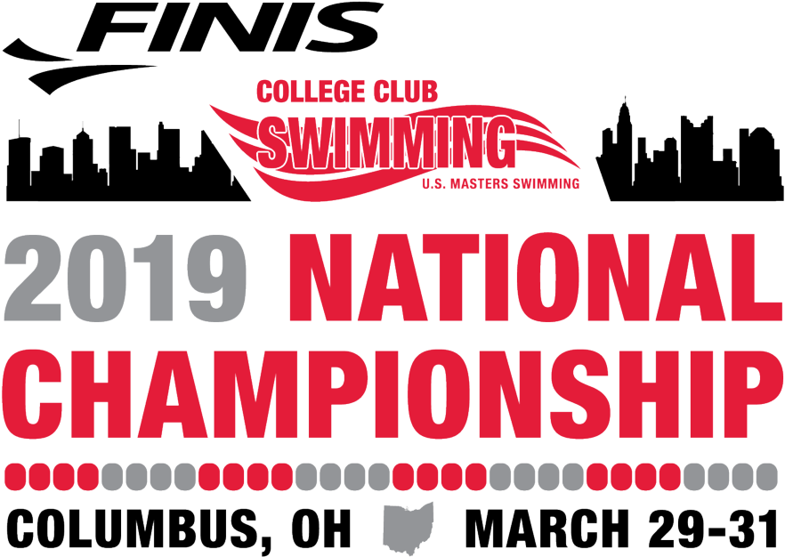 2019 Finis College Club Swimming National Championship - Graphic Design (1200x981), Png Download