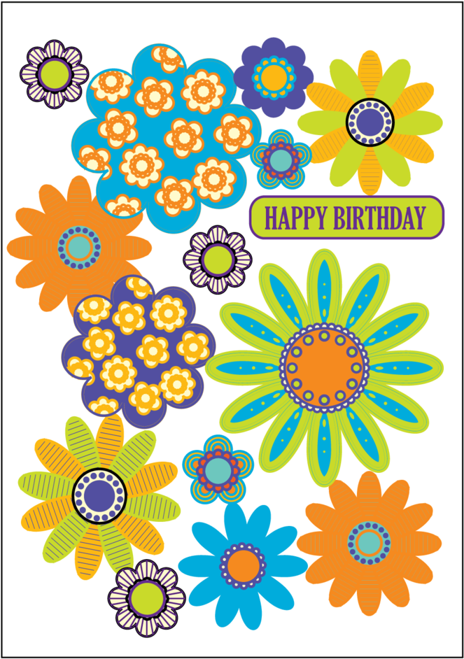 Colorfulflowers (1000x1429), Png Download