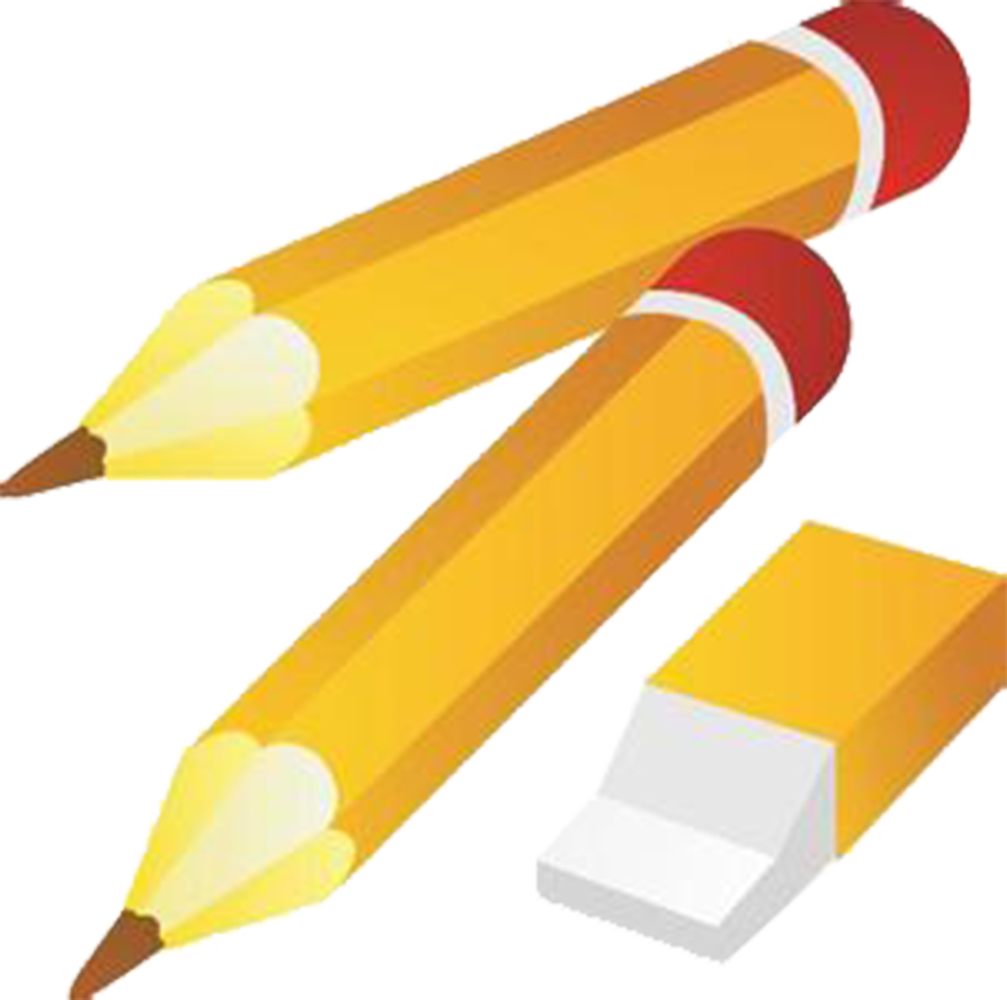 Banner Royalty Free Library Notebook Transprent Png - Pencil And Eraser Clipart (1007x1000), Png Download
