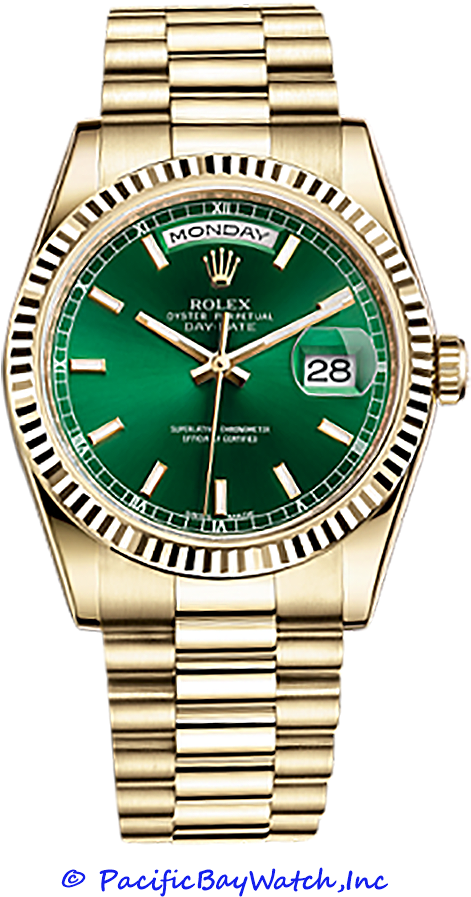 Special New - Rolex Day Date Green Dial (1000x1000), Png Download