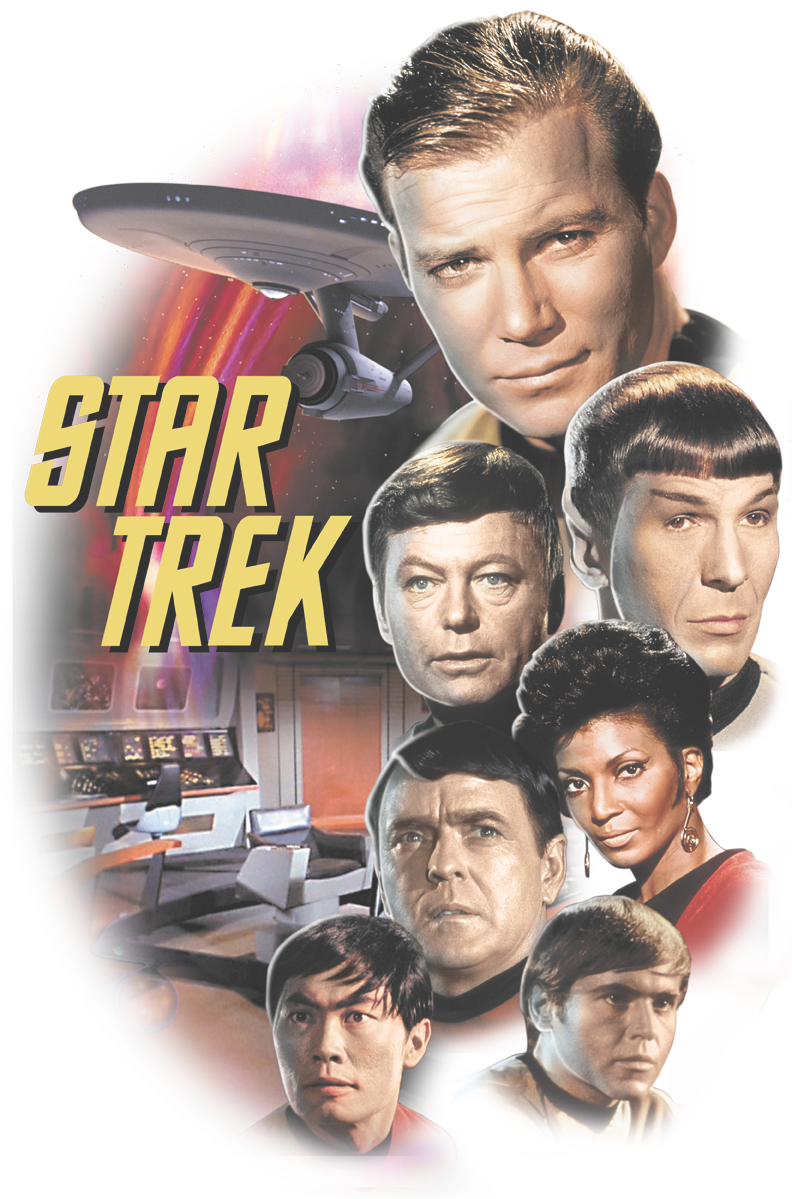 Star Trek The Classic Crew Men's Ringer T-shirt - Star Trek Tng Crew Iphone (792x1199), Png Download