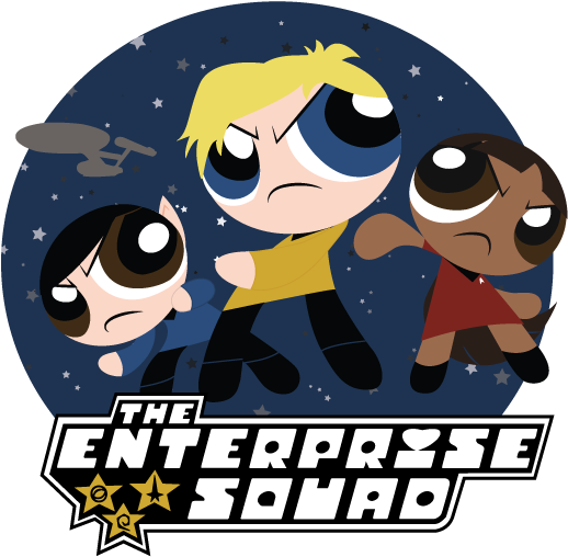 Star Trek Enterprise Clipart - Star Trek Powerpuff (576x576), Png Download