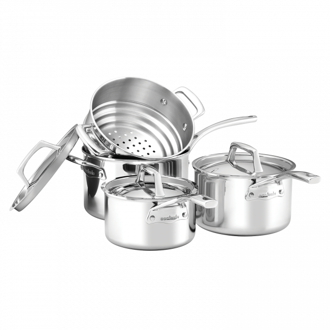 Essteele Per Sempre 4 Piece Cookware Set - Lid (650x650), Png Download