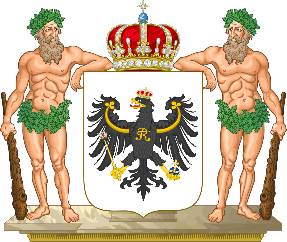 Small Arms Of The Kingdom Of Prussia - North German Confederation Coat Of Arms (1217x1024), Png Download