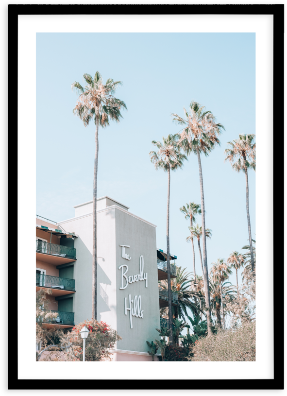 Beverly Hills Hotel Pt - Picture Frame (800x997), Png Download