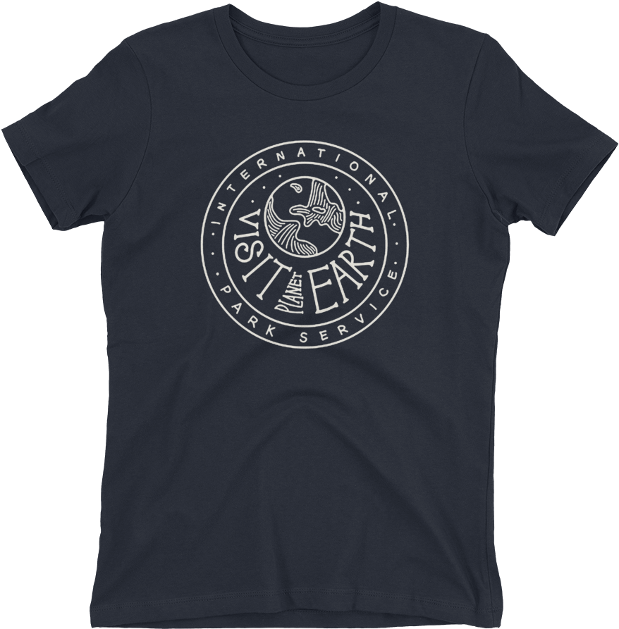 Visit Planet Earth Women's Short Sleeve T-shirt - Bright Eyes Band Logo (1000x1000), Png Download