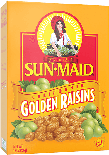 Sun-maid California Golden Raisins 15 Oz - Sun Maid Golden Raisins (747x560), Png Download