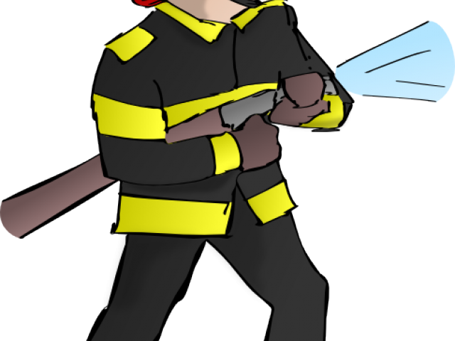Cartoon Firefighter Pictures - Fire Safety Writing Paper (640x480), Png Download
