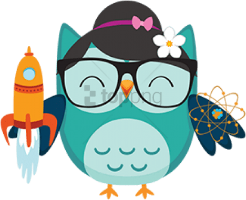 Free Png Cartoon Owls With Big Eyes Png Image With - Coruja Verde Desenho (850x692), Png Download