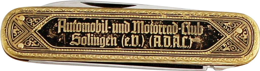 1940s Rare Pocket Knife Solingen / Vintage German Adac - Longboard (1028x1028), Png Download