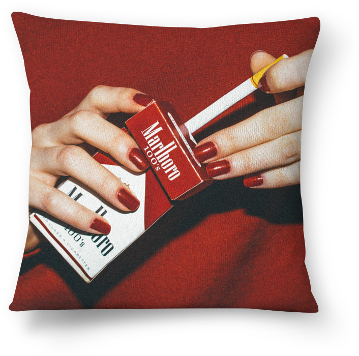 Almofada Vermelho Cigarro De Rafael Araújona - Red Aesthetic (800x800), Png Download