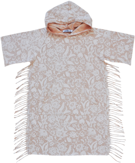 Soft Pink Lace - Hoodie (514x600), Png Download
