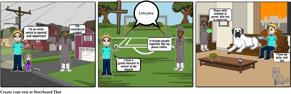 Gandhi - Cartoon (1164x385), Png Download