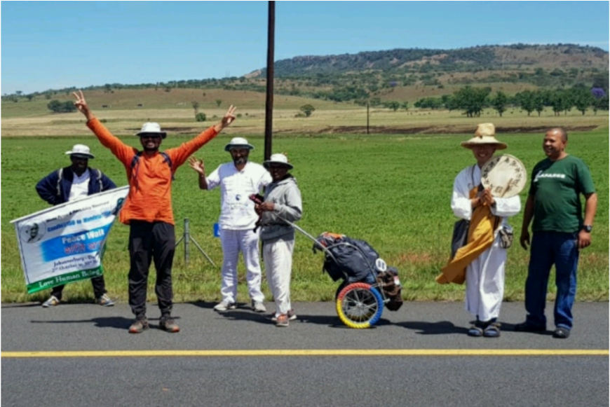 Mandela-gandhi Peace Walk Comes To Sa - Lane (1150x580), Png Download