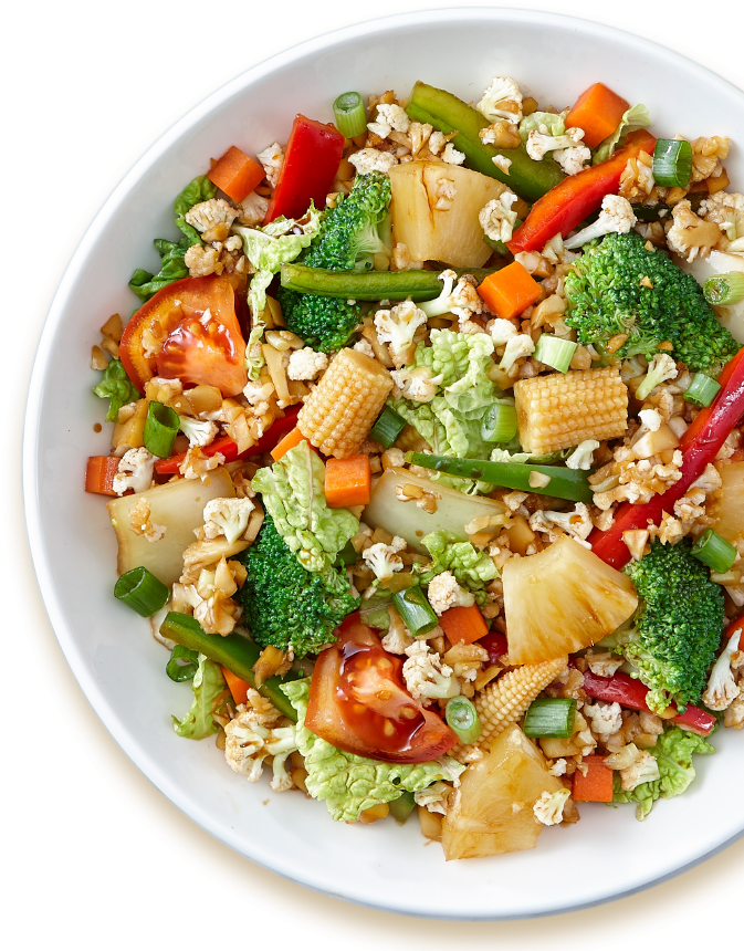 Low Cal, Plant Based Alternative Cauliflower Rice It's - Burrata Salad (681x864), Png Download