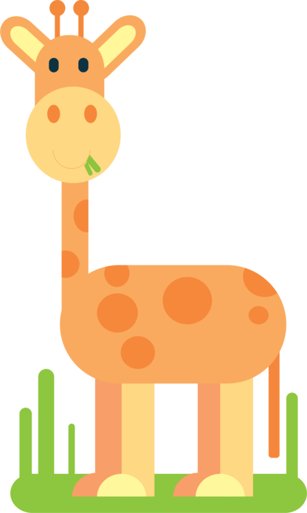 Giraffe Windows Metafile Encapsulated Postscript Animal - Giraffe (448x750), Png Download