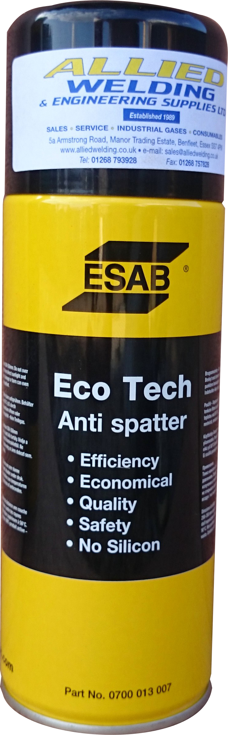 Anti Splatter Spray - Anti Splatter (743x2392), Png Download