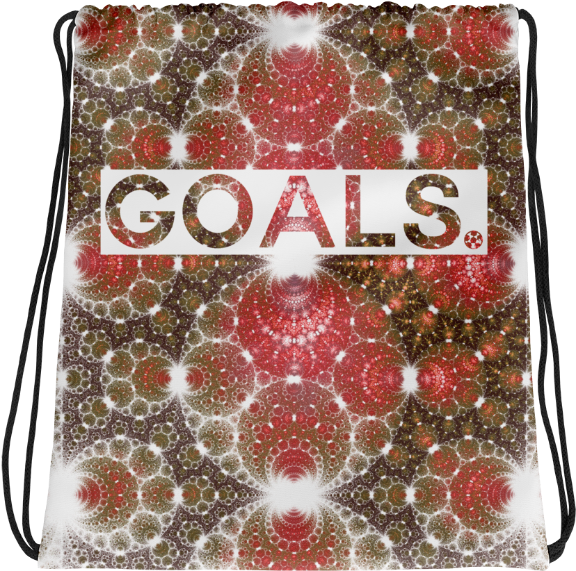 Goals Astral Sunburst Red Drawstring Bag - Coin Purse (1000x1000), Png Download