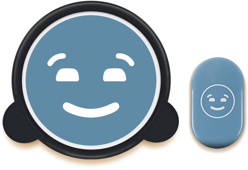 Classic Blue Smiley - Smiley (814x591), Png Download