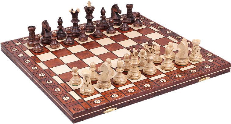 Natural Edge Yew Bowl - Ambassador Folding Chess Set (800x533), Png Download
