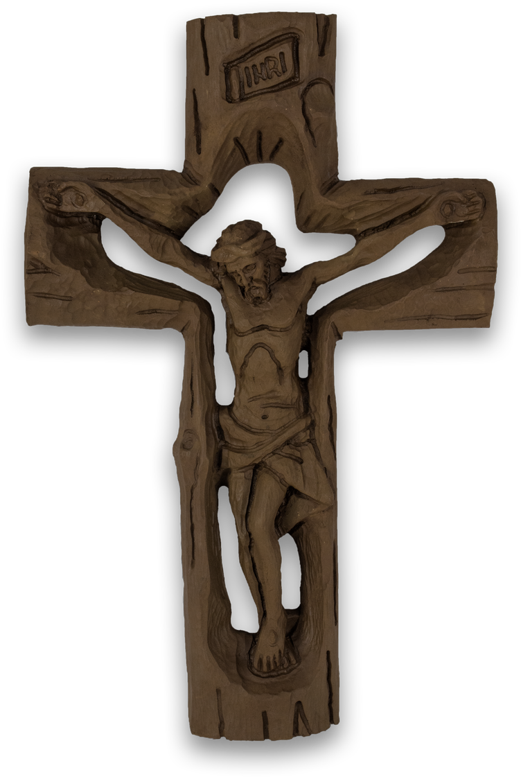 Resin Crucifix That Resembles A Tree - Crucifix (960x1280), Png Download