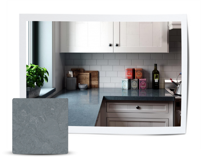 Cambria Quartz Gallery Of Feature Stones - Cambria Countertops Quartz Bridgewater (700x548), Png Download