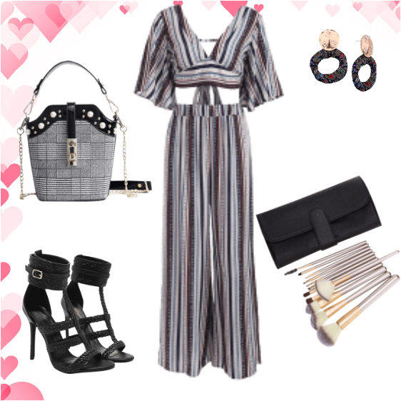 Conjuntos De Palazzo A Rayas (562x562), Png Download