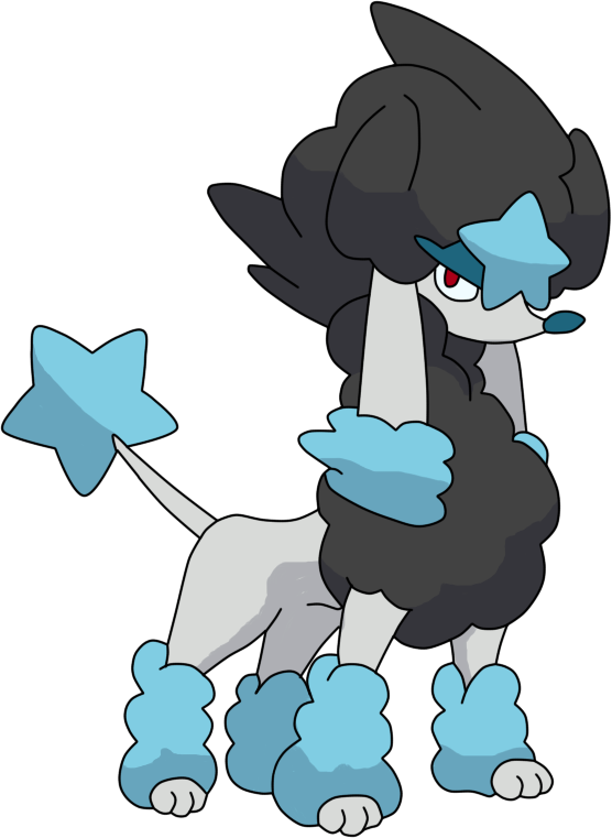 Pokemon Shiny Furfrou Star Is A Fictional Character - Shiny Star Trim Furfrou (556x761), Png Download