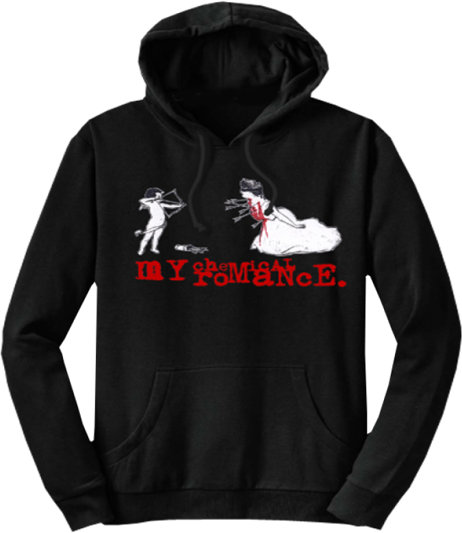 Black Cupid Hoodie - My Chemical Romance Cupid (800x800), Png Download