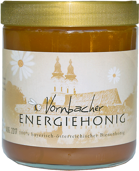 Vornbacher Energy Honey® - Honig Propolis Pollen Gelee Royal (600x574), Png Download