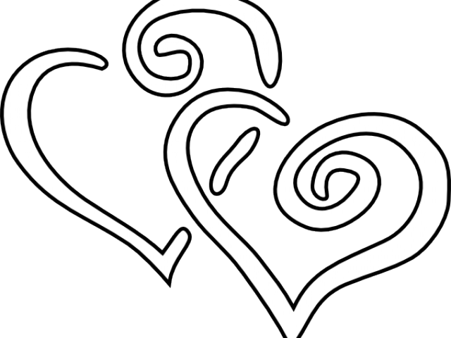 Heart Pictures Clipart Black And White - Black And White Heart Images Clipart (640x480), Png Download