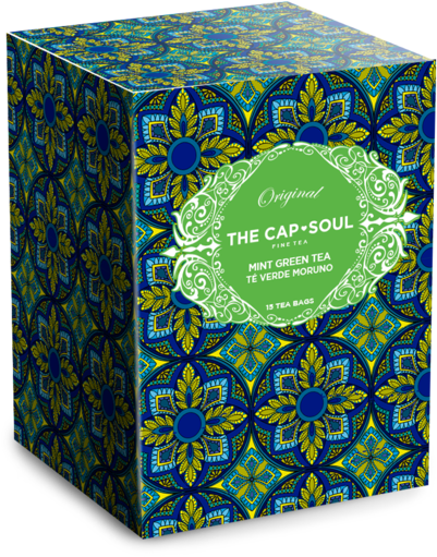 Mint Green Tea Pyramids - Box (530x610), Png Download
